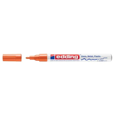 Produktbild von Edding 751, Orange, Orange, Weiß, 1 Farben, Medium, Rundspitze, Rund