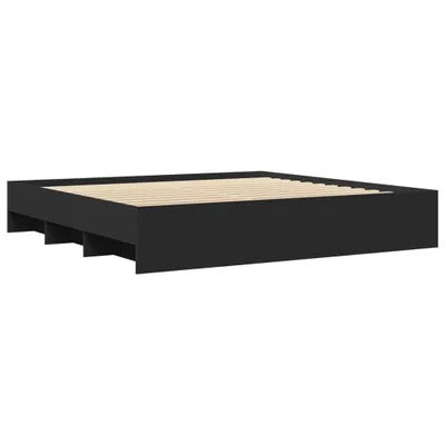 Produktbild von Bettgestell Schwarz 200x200 cm Holzwerkstoff
