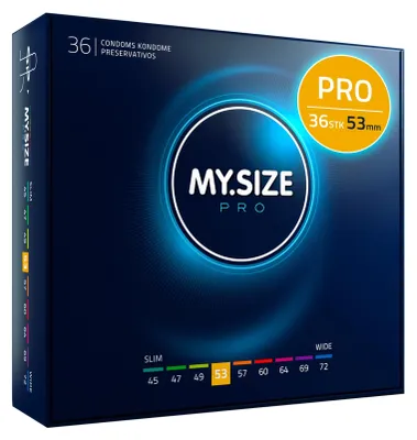 Obrázok produktu pre Kondómy MY.SIZE Pro 53 mm - 36 kusov