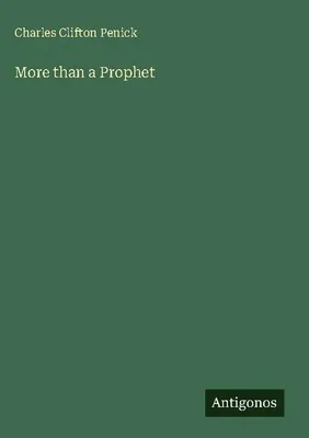 Produktbild von More than a Prophet