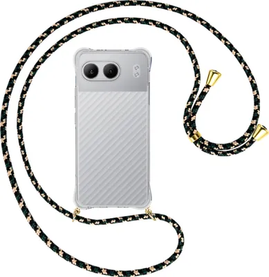 Produktbild von Handykette Backcover-Schutzhülle mit Band (Metall goldfarben) für OnePlus Nord 4 5G - camouflage