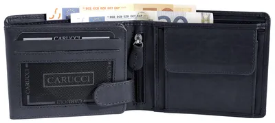 Produktbild von Damen Geldbörse Quer Echtleder Echtleder, RFID-Blocker
