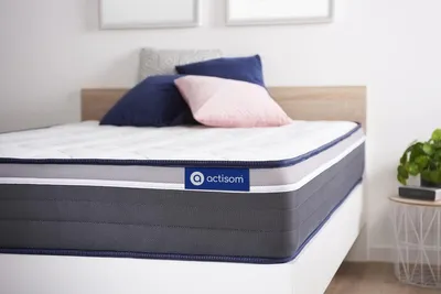 Image de Matelas Actilatex plus 100x220cm, latex et mousse à mémoire de forme, degré de fermeté 5, hauteur :26 cm, 7 zones de confort