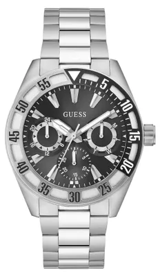 Produktbild von Guess Herren Uhr Armbanduhr Letterman GW0904G1 Edelstahl