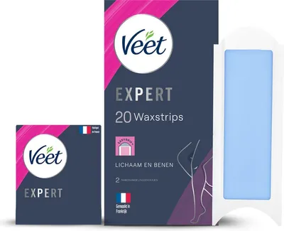 Immagine prodotto di Veet Expert Strisce Depilatorie Fredde per Gambe, Pelle Normale (20 pezzi)