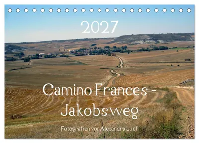 Produktbild von Camino Frances - Jakobsweg (Tischkalender 2027 DIN A5 quer), CALVENDO Monatskalender