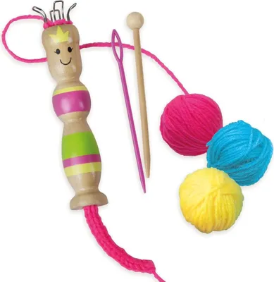 Obrázek produktu pro Lena Knitting Nancy, Sada na pletení pro děti, 6 rok/roky, Vícebarevný