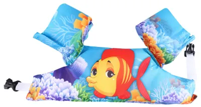 Produktbild von Goldfisch-Muster für Kinder, aufblasbare Sicherheits-Schwimmtrainingsweste mit schwimmenden Ärmeln