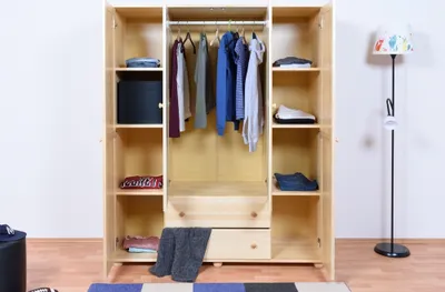 Produktbild von Kleiderschrank Holz natur