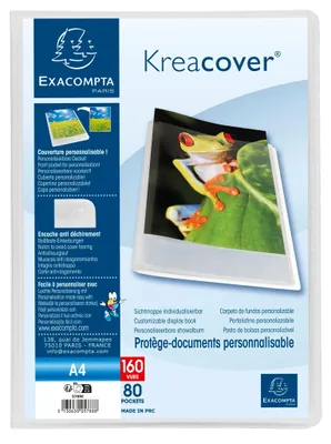 Produktbild von Exacompta 8x Sichtmapppen A4 PP mittelstark 80 Hüllen Transparent 5788E
