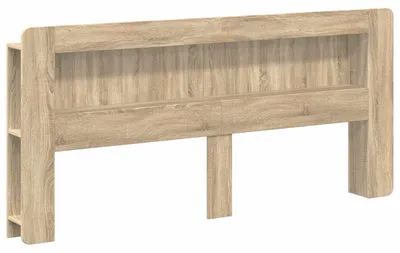 Image de Armoire de tête de lit avec rangement vidaXL en bois d'ingénierie chêne Sonoma