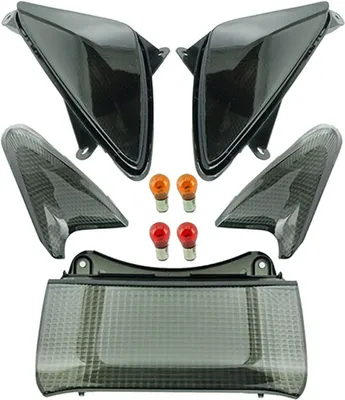 Immagine prodotto di ONE BY CAMAMOTO Set di frecce nere PARAMOTE COMPATIBILE CON YAMAHA T-MAX 500 Dal 2001 al 2007