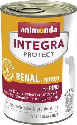 Produktbild von animonda INTEGRA PROTECT Renal mit Rind, 6x400g, eiweißreduziertes Nassfutter für Hunde