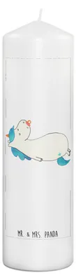 Produktbild von Mr. & Mrs. Panda Kerze Einhorn Schnuller 29 x 8 cm XL - Weiß - Geschenk, Unicorn, Stumpenkerze, Geburt, Geburtstag, Erinnerungskerze, Erinnerungslicht, Mutter, Blockkerze
