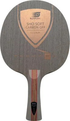 Produktbild von Sunflex SHO Soft Carbon Off Tischtennis-Holz, konkaver Griff | Tischtennis Tischtennisequipment Tischtennisausrüstung Ausrüstung