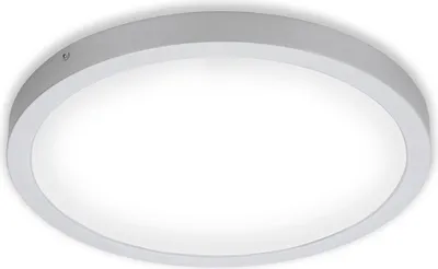 Produktbild von LED Aufbauleuchte Deckenlampe 24,5 W 4000K Chrom-Matt IP20 Ø40,5cm Briloner