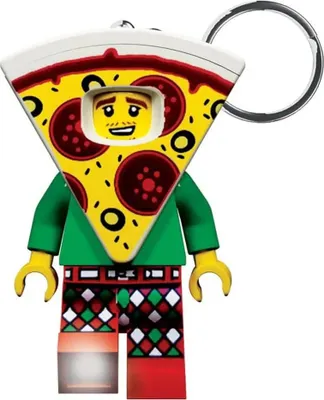 Produktbild von LEGO Schlüsselanhänger mit Leuchtfunktion Pizza 8 cm