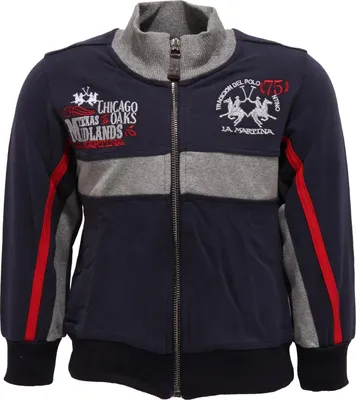 Immagine prodotto di 5016W felpa bimbo LA MARTINA JUNIOR full zip boy blue sweatshirt kid