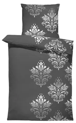 Produktbild von Biber Bettwäsche 155x220 cm Ornamente Barock Winter Weich Warm Baumwolle