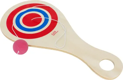 Produktbild von Paddle Ball Set Retro, Fangspiel aus Holz Natur, der Freizeitspaß für Garten und Strand - 3267