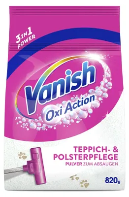 Produktbild von Vanish Oxi Action Polster- und Teppichreiniger Pulver – 1 x 820 g - Großflächen