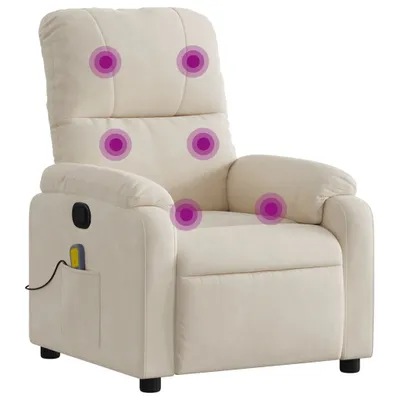 Productafbeelding van Massagestoel microvezelstof beige