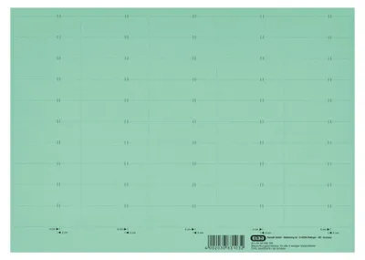 Produktbild von Beschriftungsschildchen für Vertic 10 BLatt mit 50 Schildchen, grün