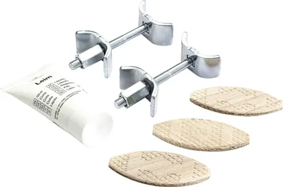 Produktbild von Kaindl Arbeitsplattenverbinder Set 65 mm mit Leimtube