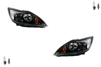 Productafbeelding van Johns, koplampen als set, geschikt voor Ford Focus met H1 lampen, bouwjaar 02/08-01/11