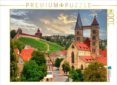 Produktbild von CALVENDO Puzzle Ein Motiv aus dem Kalender Esslingen zwischen Tag und Nacht | 1000 Teile Lege-Größe 64x48cm Foto-Puzzle für glückliche Stunden