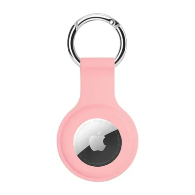 Produktbild von AirTag Anhänger Rosa – AirTag Schlüsselanhänger / Hülle – Silikon Cover Case für Apple AirTag