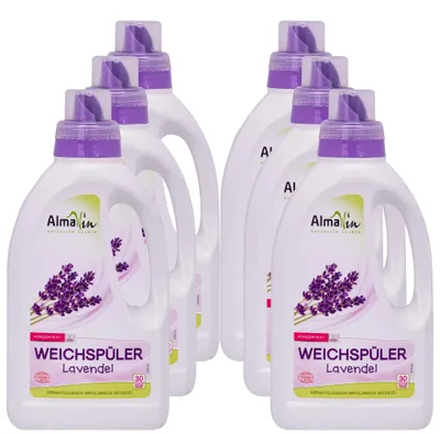 Produktbild von ALMAWIN Weichspüler 6 x 750 ml mit Lavendelduft