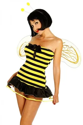 Produktbild von 4-tlg. Biene Kostüm Bienenkostüm Karneval