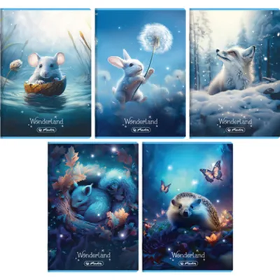 Zdjęcie produktu dla Zeszyt Herlitz Wonderland A5 16k kratka z marginesem
