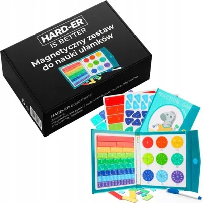 Image de Kit Magnétique Pour Apprendre Les Fractions Aux Enfants Jeu Éducatif De Mathématiques Pour Apprendre En S Amusant À La Maison Et À L École