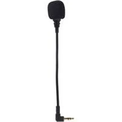Image de Mini-microphone compact pour enregistrements vocaux avec prise audio 3,5 mm.