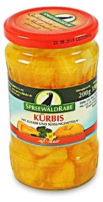 Produktbild von Kürbis süss-sauer (370 ml Glas)