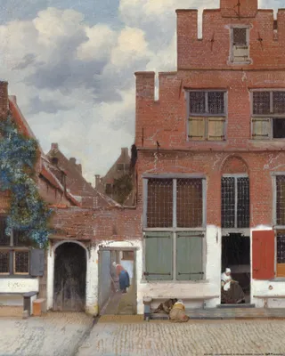 Obrázok produktu pre Johannes Vermeer Art Print Obraz - Ulica v Delfte, 1657-1658 (50 x 40 cm)