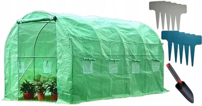 Obrázek produktu pro Ekspand | polytunel 3x4,5 m - zelený - robustní ocelový rám - UV ochrana - ideální pro pěstování zeleniny