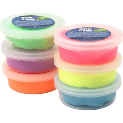 Zdjęcie produktu dla Silk Clay® kolory neonowe 6x14 g
