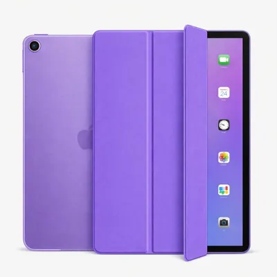 Produktbild von Schutzhülle für Apple iPad 10.2" Zoll 9. 8. 7. Generation (2021/2020/2019) Etui Tasche Case Smart Cover Standfunktion Wake Up Sleep - LILA