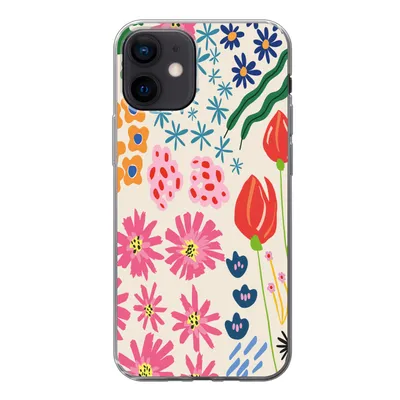 Produktbild von MuchoWow® Handyhülle Schutzhülle Hülle für iPhone 12 Blumen - Gestaltung - Tulpe Silikon Softcase Handy Hülle - Schutzhülle
