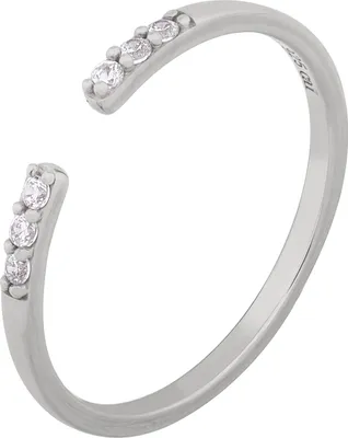 Produktbild von cai Ring 925/- Sterling Silber weiß 050 (15,9) Zirkonia 274270226