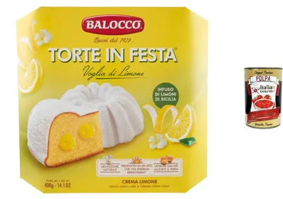 Produktbild von Balocco Balocco torte in festa Zitronenkuchen mit Cremefüllung 400g Sizilien +Polpa