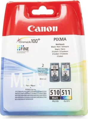 Produktbild von Canon PG-510 schwarz / CL-511 color Multi Pack