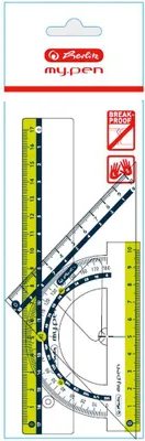 Produktbild von Geometrieset Herlitz My.Pen – Lineal, Dreieck, Winkelmesser