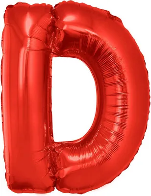 Produktbild von Folienballon rot Buchstabe D 102 cm