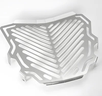 Image de ZIEGER cache radiateur compatible avec Ducati Streetfighter 848 design logo en bas argenté