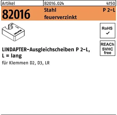Produktbild von Ausgleichscheibe R 82016 GTW 40 P2 M 10 / 10,0 Stahl feuerverzinkt