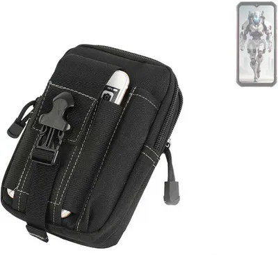 Produktbild von K-S-Trade Gürtel Tasche kompatibel mit FOSSiBOT F102 Gürteltasche Holster Schutz Hülle Handy Hülle Smartphone outdoor Handy-Hülle schwarz